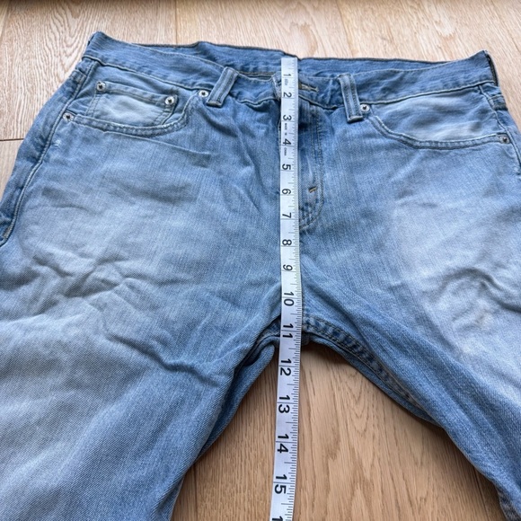Levi's 511 Light Blue Denim Shorts frayed hem - 33 - Picture 8 of 16